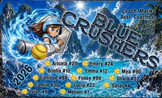 Blue Crushers team banner — Sarai #4